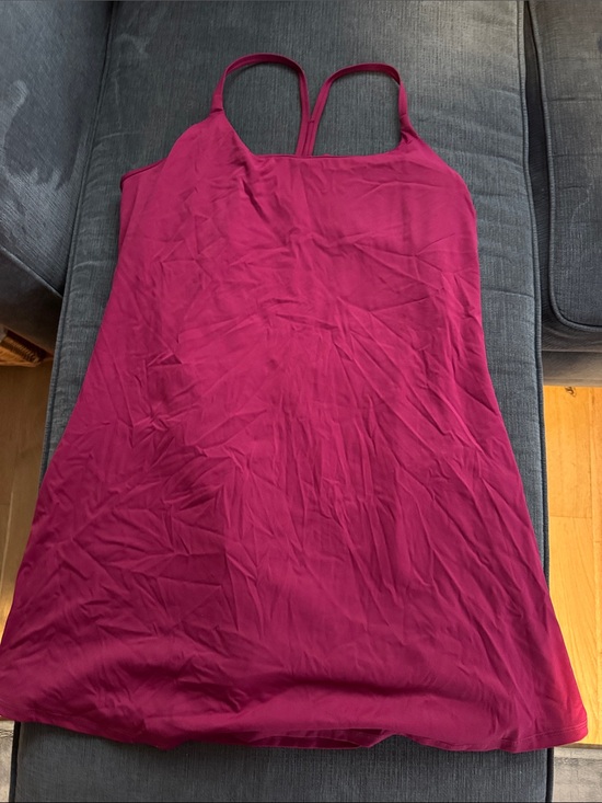 HALARA Dresses & Skirts - HALARA Magenta Scoop Neck Mini Dress with built in bra and shorts